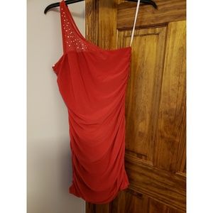 One shoulder dress